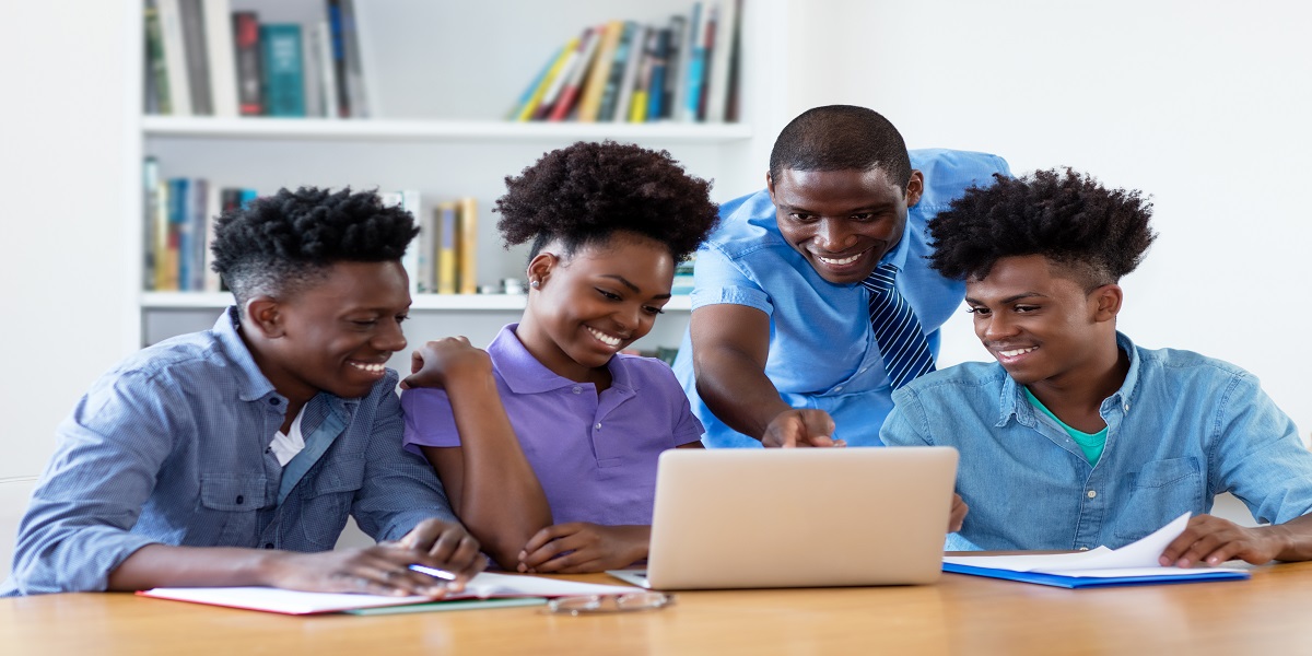 BHI black multicultural students computer